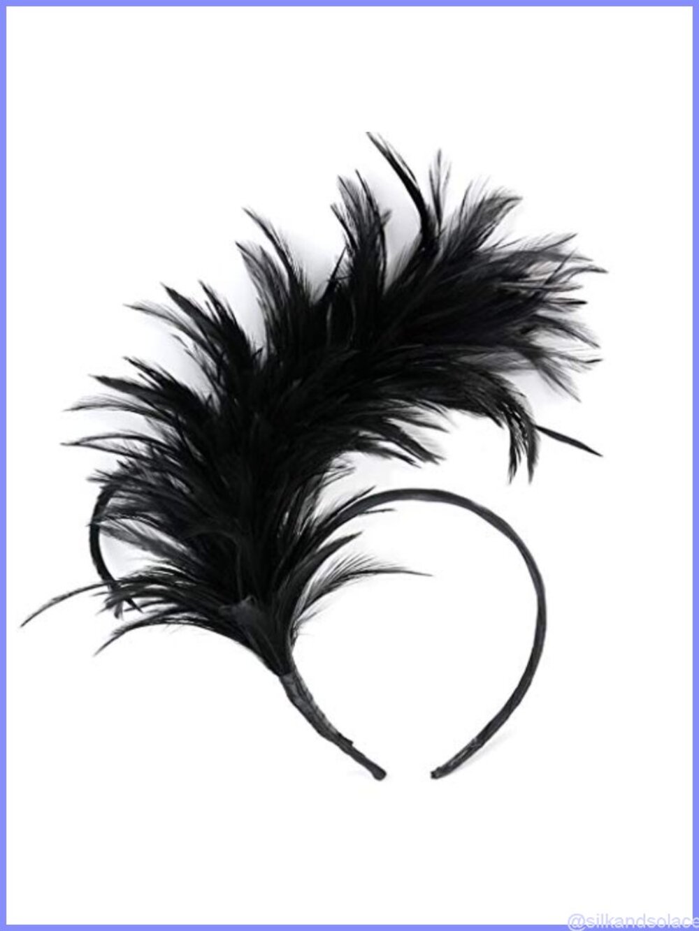 Feather Fascinator Headband for Women 1920s Gatsby Derby Headpiece